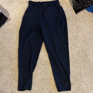 Navy Blue Stretch HR Pant 7/8
